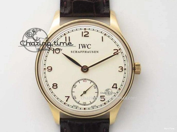 MIROTIME 1228 MoistureWicking Portuguese Real PR IW500704 ZF 1:1 Best Edition On Brown Leather Strap A52010 V 7311